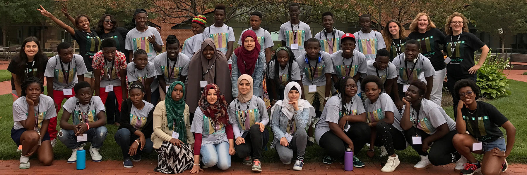 RHYME summer camp participants.